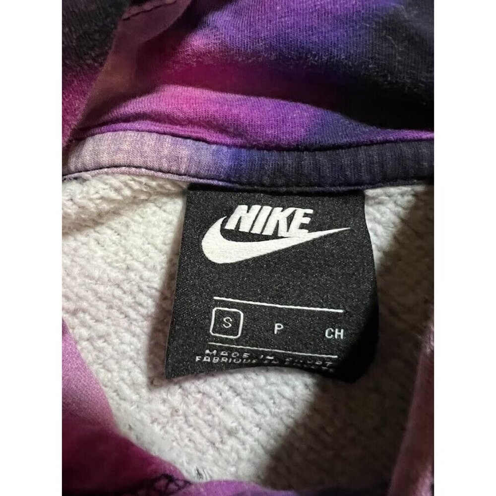 Nike Air Sweatshirt Adult Small Purple Tie‎ Dye Pullover Long Sleeves Hoodie. - Picture 6 of 10